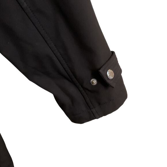 Calvin Klein Coat Jacket Women's SZ M Black Soft Shell Insulated Hood Detach - Picture 11 of 14